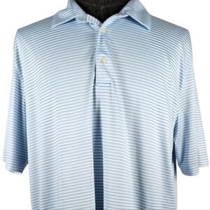 Greg Norman Blue & White Golf Polo Casual Sport Size XXL